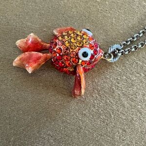 Retired Brighton Swarovski Rhinestone Fish Pendant